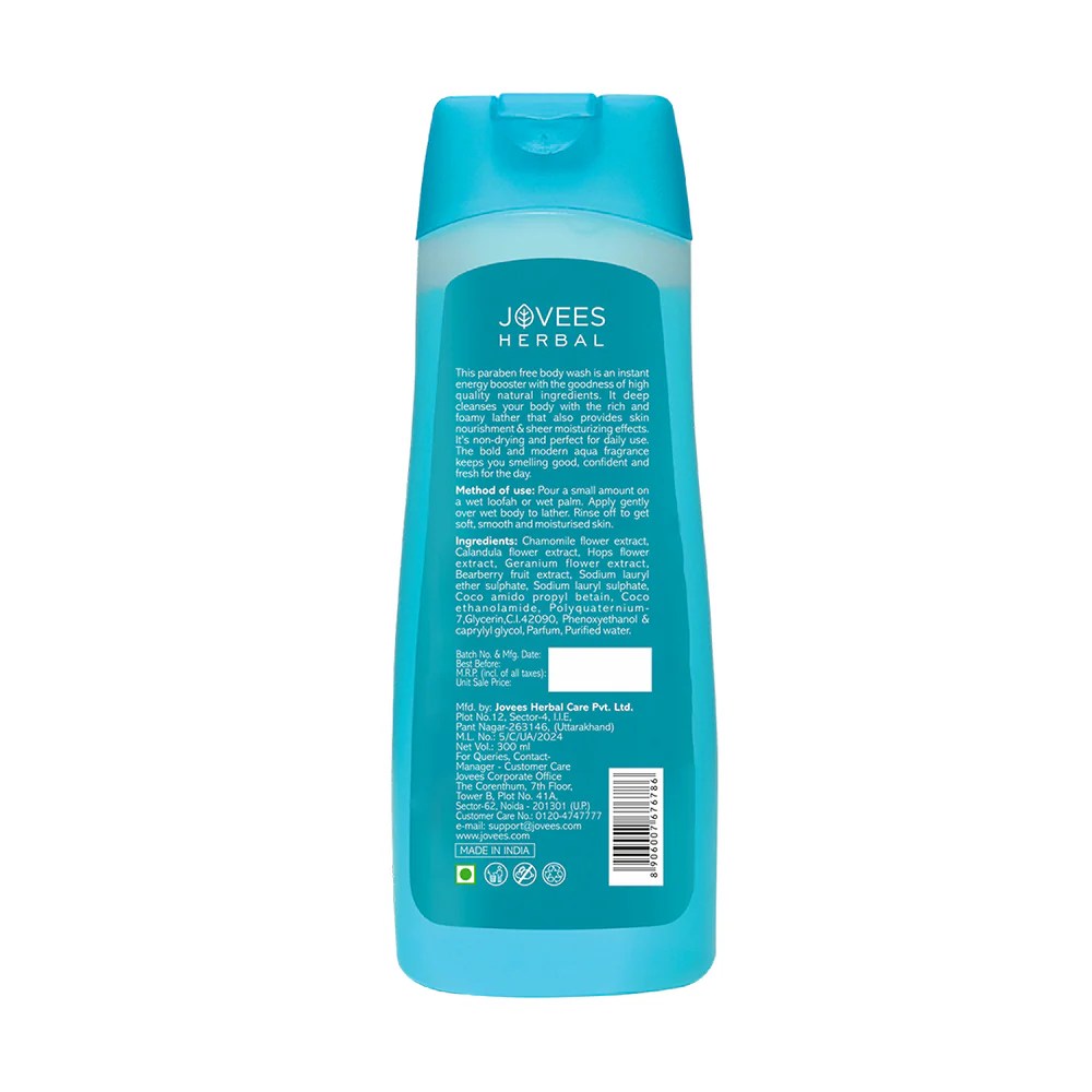 Jovees – Moisturising Aqua Body Wash (300mL) - Image 2