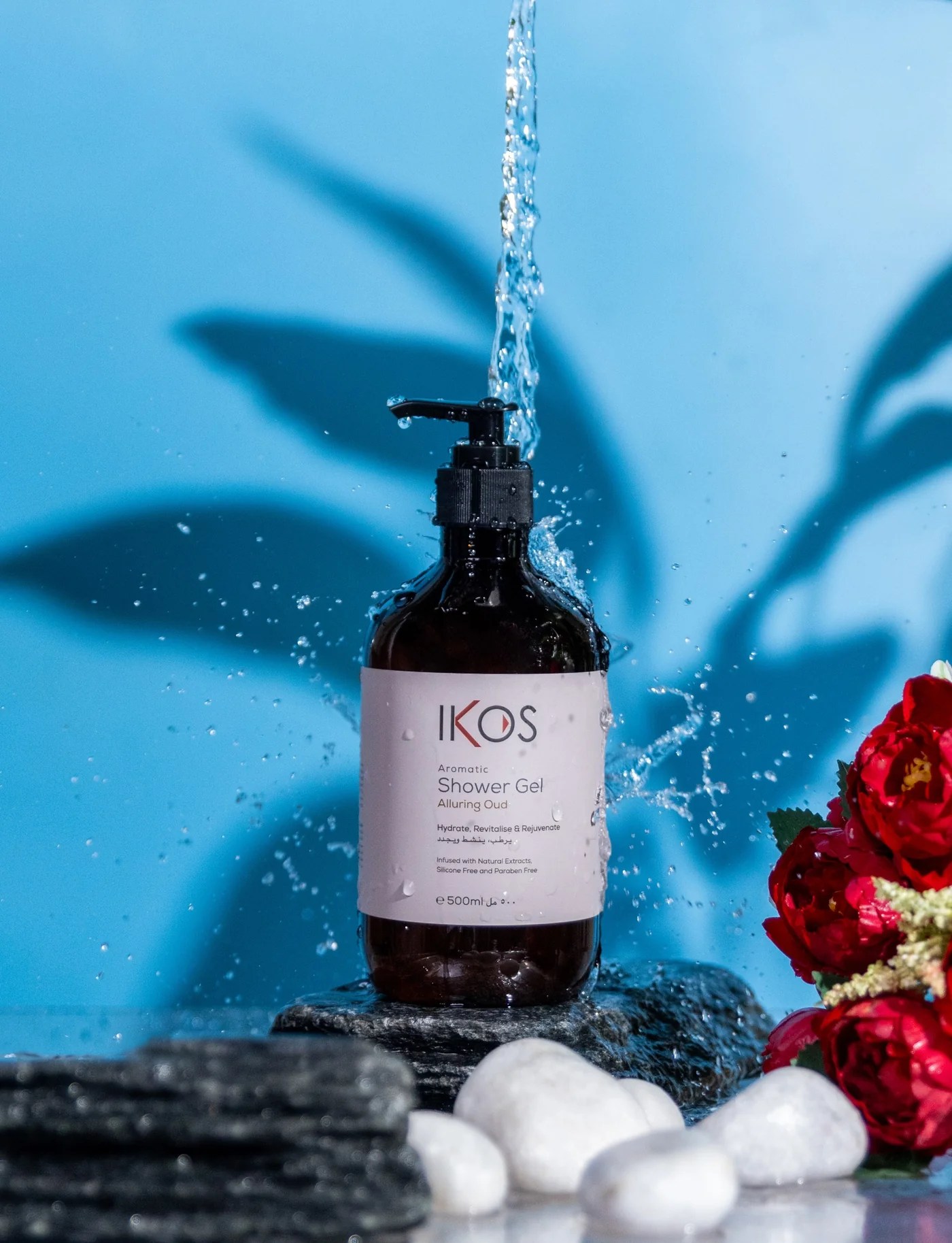 Ikos Aromatic Alluring Oud Shower Gel 500ml - Image 4