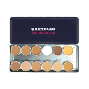 Kryolan Supracolor Make-Up Palette 12 Colors (Delhi 3)