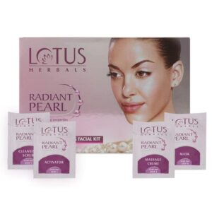 Lotus Herbals – Radiant Pearl Cellular Lightening Salon Grade Single Facial Kit