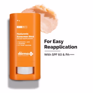 The Derma – HYALURONIC SUNSCREEN STICK WITH SPF 60 AND PA ++++FOR EASY REAPPLICATION (20G)