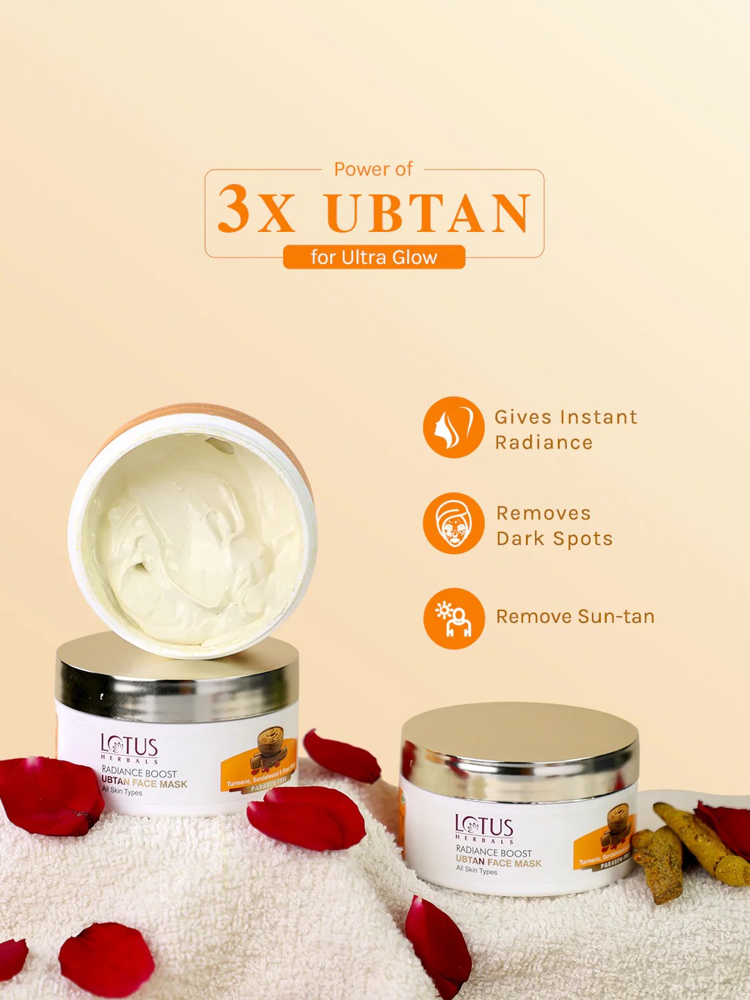 Lotus Herbals – Radiance Boost Ubtan Face Mask - Image 2