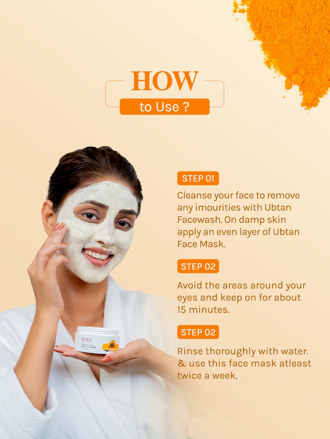 Lotus Herbals – Radiance Boost Ubtan Face Mask - Image 3