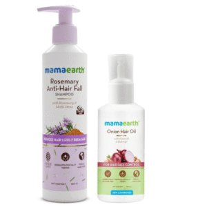 Mamaearth – Rosemary Anti – Hair Fall Shampoo (250ML) [Onion Hair Oil (100ML) Free]