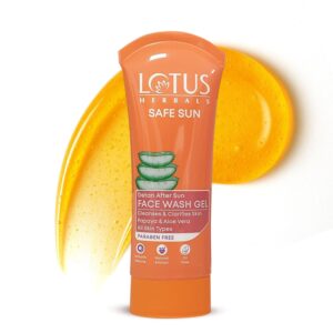 Lotus Herbals – Safe Sun Detan After Sun Face Wash Gel (100g)