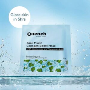 Quench – Snail Mucin Collagen Boost Mask With Niacinamide And Hyaluronic Acid (45g)
