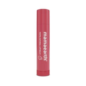 Mama Earth – Nourishing Tinted 100% Natural Lip Balm With Vitamin E & Strawberry (4g)