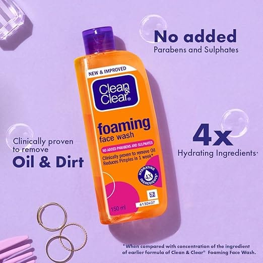 Clean & Clear – Foaming Face Wash (150ML) - Image 2