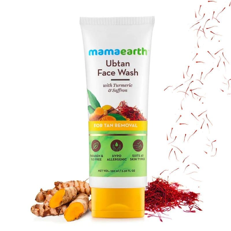 Mamaearth Ubtan Face Wash Turmeric & Saffron (100mL)