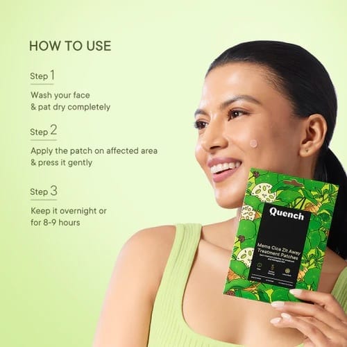 Quench – Matcha Tea Clarifying Spot Patches With Salicylic Acid And Niacinamide (12 Patches) - Image 8