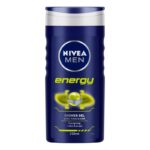 NIVEA Men Body Wash, Energy with Mint Extracts, Shower Gel for Body, Face & Hair (250ml)