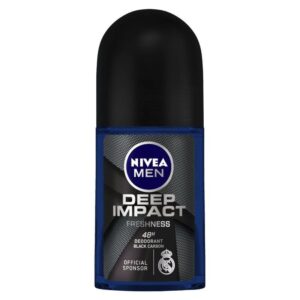 NIVEA – Men Deodorant Roll On, Deep Impact Freshness, 48 h Anti Perspirant Freshness (50mL)