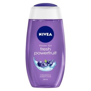 NIVEA – Body Wash, Fresh Powerfruit Shower Gel, with Antioxidants & Blueberry Scent (250ML)