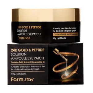 Farm Stay – 24K Gold & Peptide Solution Ampoule Eye Patch (90g)