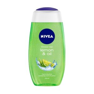 NIVEA Body Wash, Lemon & Oil Shower Gel, Pampering Care with Refreshing Scent of Lemon (250ml)