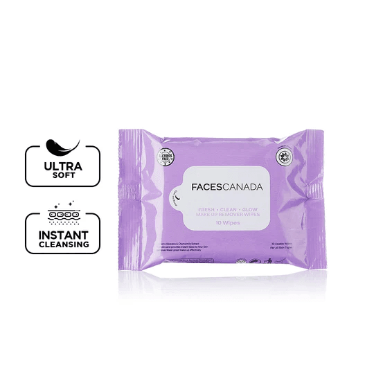 FACES CANADA – Fresh Clean Glow Makeup Remover Wipes 30N