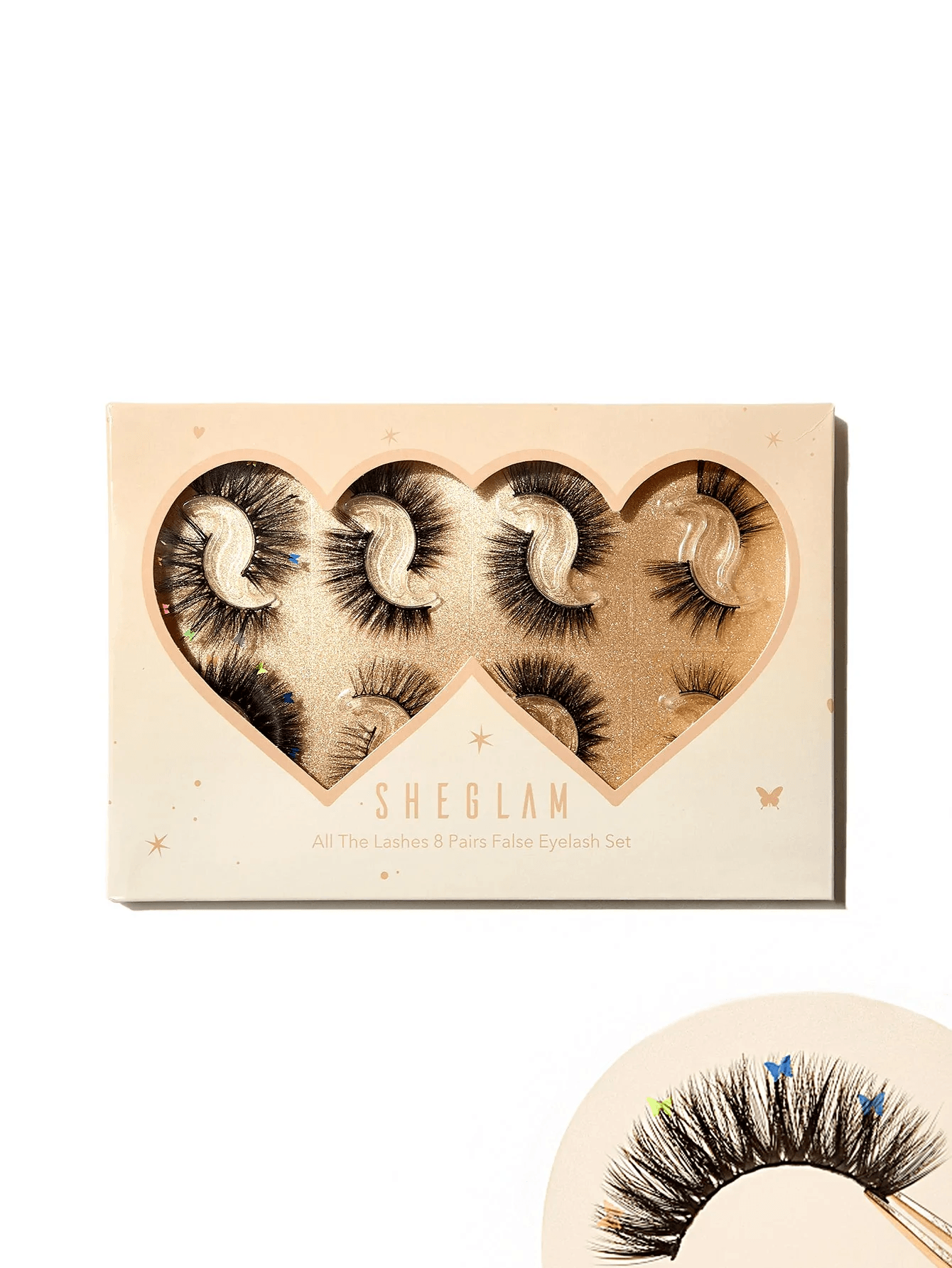 Sheglam – ALL THE LASHES 8 PAIRS FALSE EYELASH SET