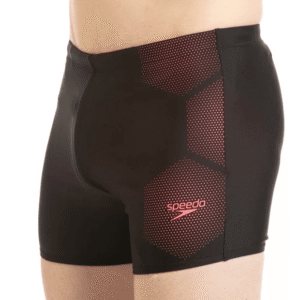 Speedo – Tech Placement Aquashort – Black – Phoenix Red (#811354B023 Size – 40) 01N