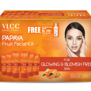 VLCC – Papaya Fruit Facial Kit + FREE Rose Water Toner Worth Rs 170 (300g + 100mL)