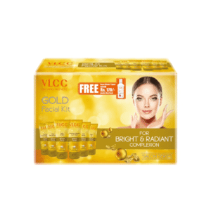 VLCC – Gold Facial Kit + FREE Rose Water Toner Worth Rs 170 (300g + 100mL)