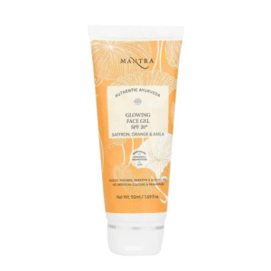 Mantra – Authentic Ayurveda Glowing Face Gel SPF 20+ Saffron Orange Amla (100mL)