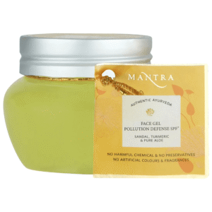 Mantra – Herbal Pollution Defense SPF+ Face Gel Sandal & Turmeric Pure Aloe (100gm)