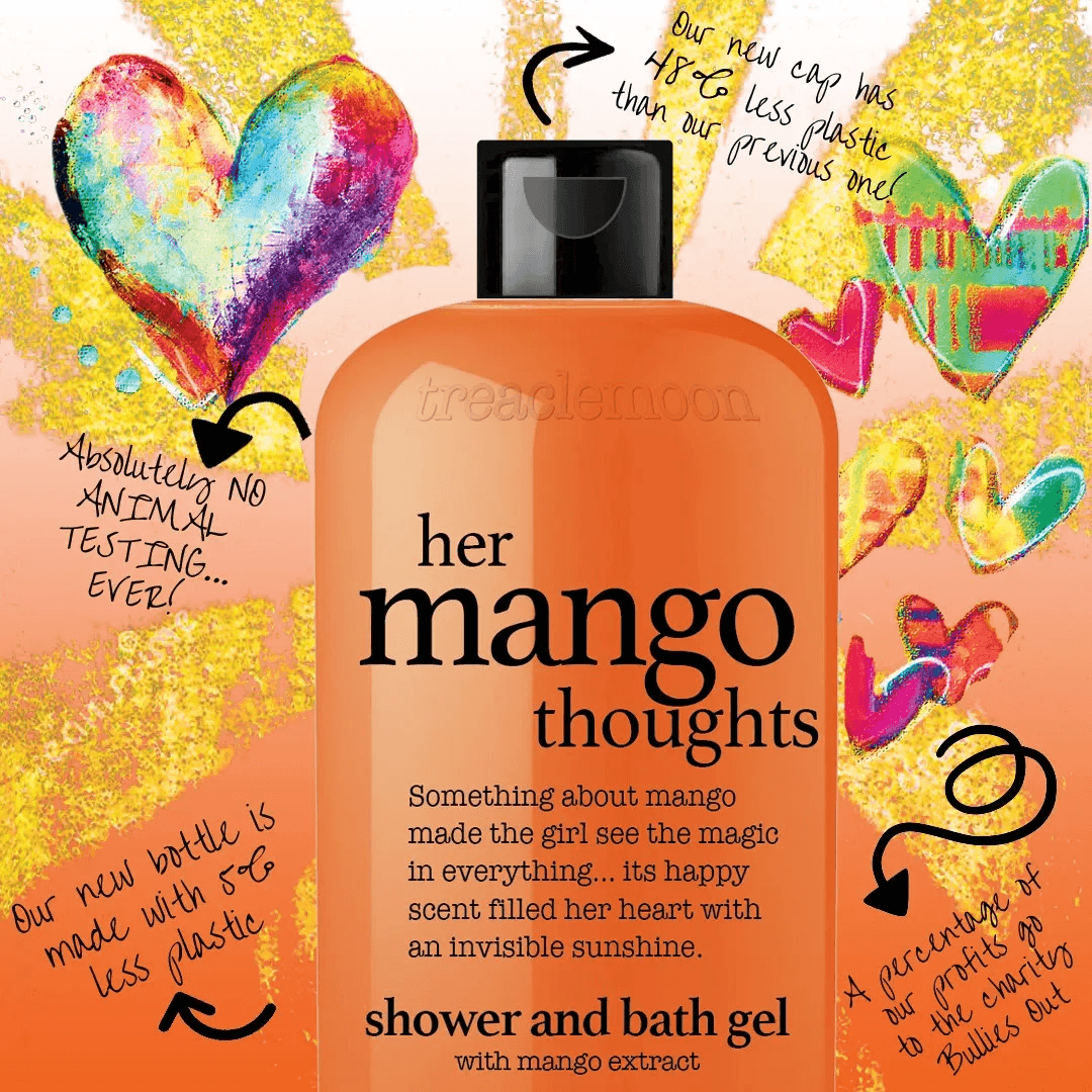 Treaclemoon – Her Mango Thoughts , Shower Gel (500mL) - Image 2