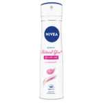 NIVEA – Natural Glow Women Deodorant, Whitening Smooth Skin for 48h Protection (150mL)