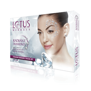 Lotus Herbals – Radiant Diamond Cellular Radiance Facial Kit (37g)