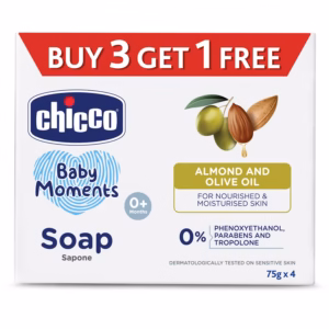Chicco Baby Moment Soap 3+1 (75g Each)