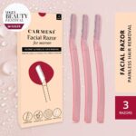 Carmesi – Facial Razor For Women – Instant & Painless Hair Removal (Eyebrows,Upper Lip,Forehead,Chin,Sideburns,Peach Fuzz)