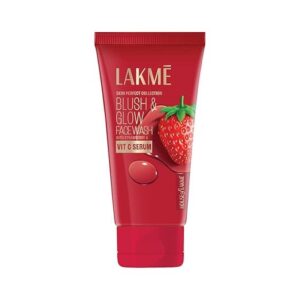 Lakme – Blush & Glow Face Wash With Strawberry & Vit C Serum (150g)