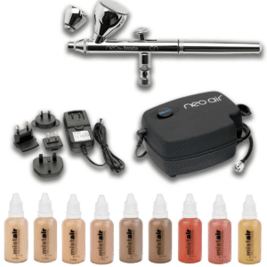 Iwata – Neo Air Light – Duty Low Pressure Airbrush Compressor For Small Projects (Compressor + Silicone Based UHD + Airbrush)