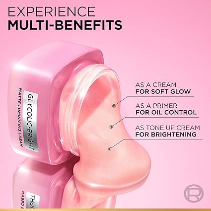 Loreal Paris – Glycolic Bright Matte Luminizing Cream (15ml) - Image 3