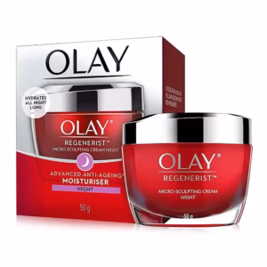 Olay Regenerist Micro Sculpting Night Cream For Plump & Bouncy Skin With Hyaluronic Acid (50g )