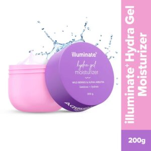 Aqualogica – Illuminate + Hydra Gel Moisturizer with Wild Berries & Alpha Arbutin – (200g)