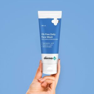 Derma Co – Oil-Free Daily Face Wash With Hyaluronic Acid, Glycolic Acid & Multivitamins 100ml