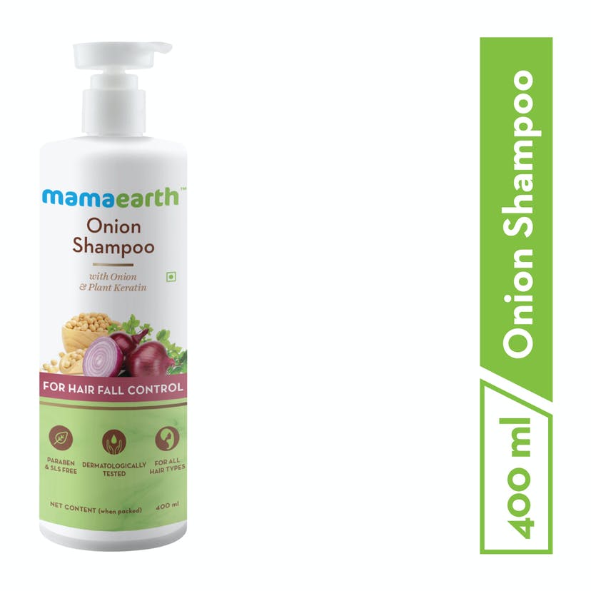 Mamaearth Onion Shampoo for Hair Growth and Hair Fall Control with Onion Oil and Plant Keratin (400mL) - Image 9