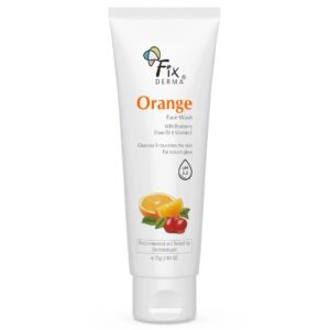 Fix Derma – Glycolic Acid, Orange Face Wash For Oily And Glowing Skin For Women And Men (75g)