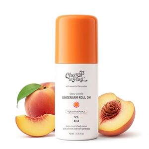 Chemist At Play – 5% AHAs + Vitamin C Underarm Roll On (Peach Fragrance) (40ml)