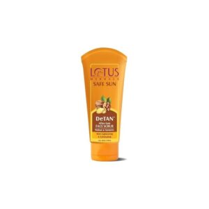 Lotus Herbals – Safe Sun DeTan After-Sun Face Scrub Walnut & Turmeric (100g)