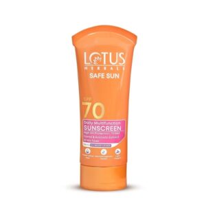 Lotus Herbals – Safe Sun Daily Multi-Function Sunscreen SPF 70 PA+++ (60g)