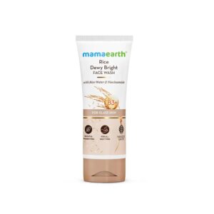 Mamaearth – Rice Dewy Bright Facewash With Rice Water & Niacinamide For Glass Skin (150ML)