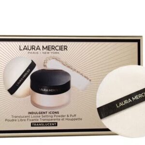 Laura Mercier – Indulgent Icons Translucent Loose Setting Powder & Puff (29g) (Translucent)