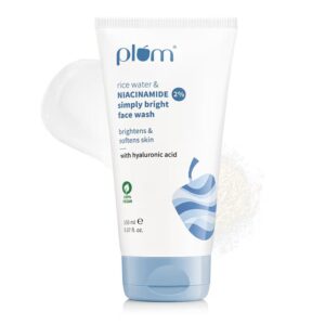 Plum – Rice Water & Niacinamide Simply Bright 2% Face Wash (150ML)