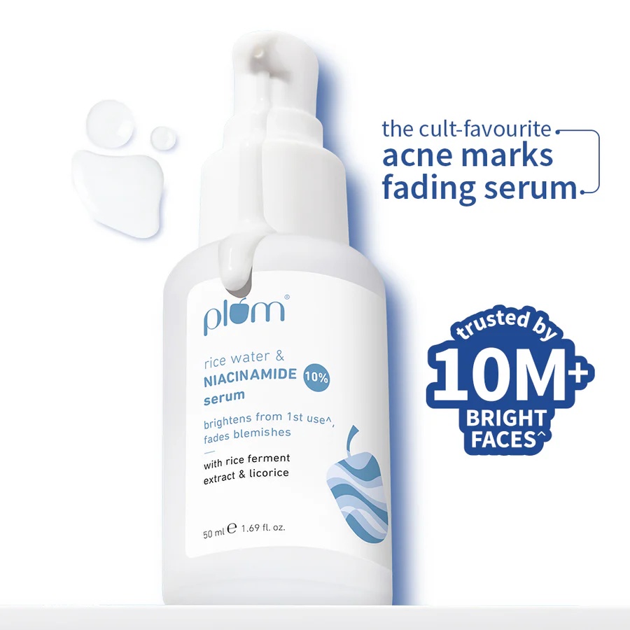 Plum – Rice Water & Niacinamide Serum 10% (50ML) - Image 2