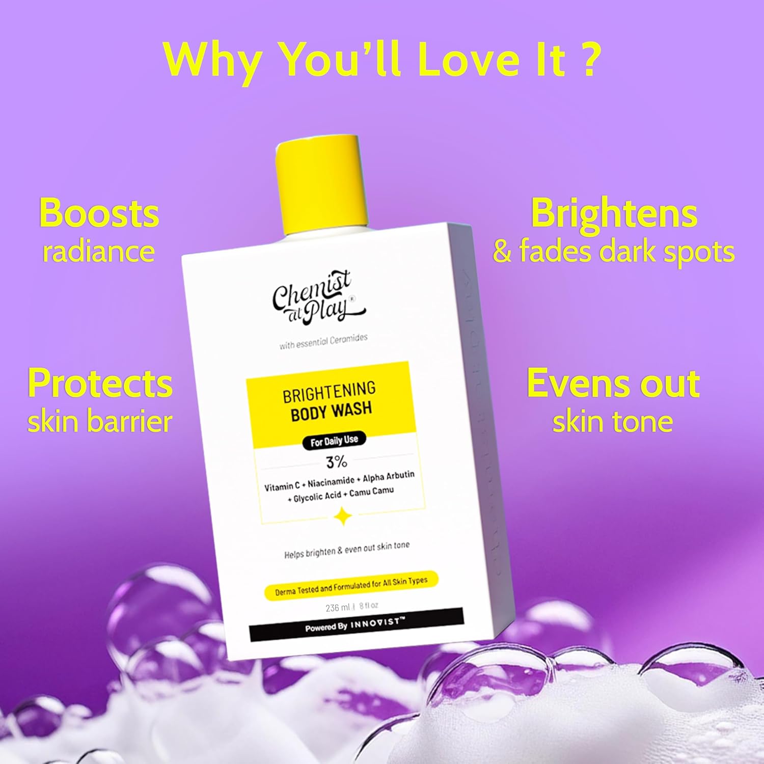Chemist At Play – Brightening Body Wash (236ML) - Image 5