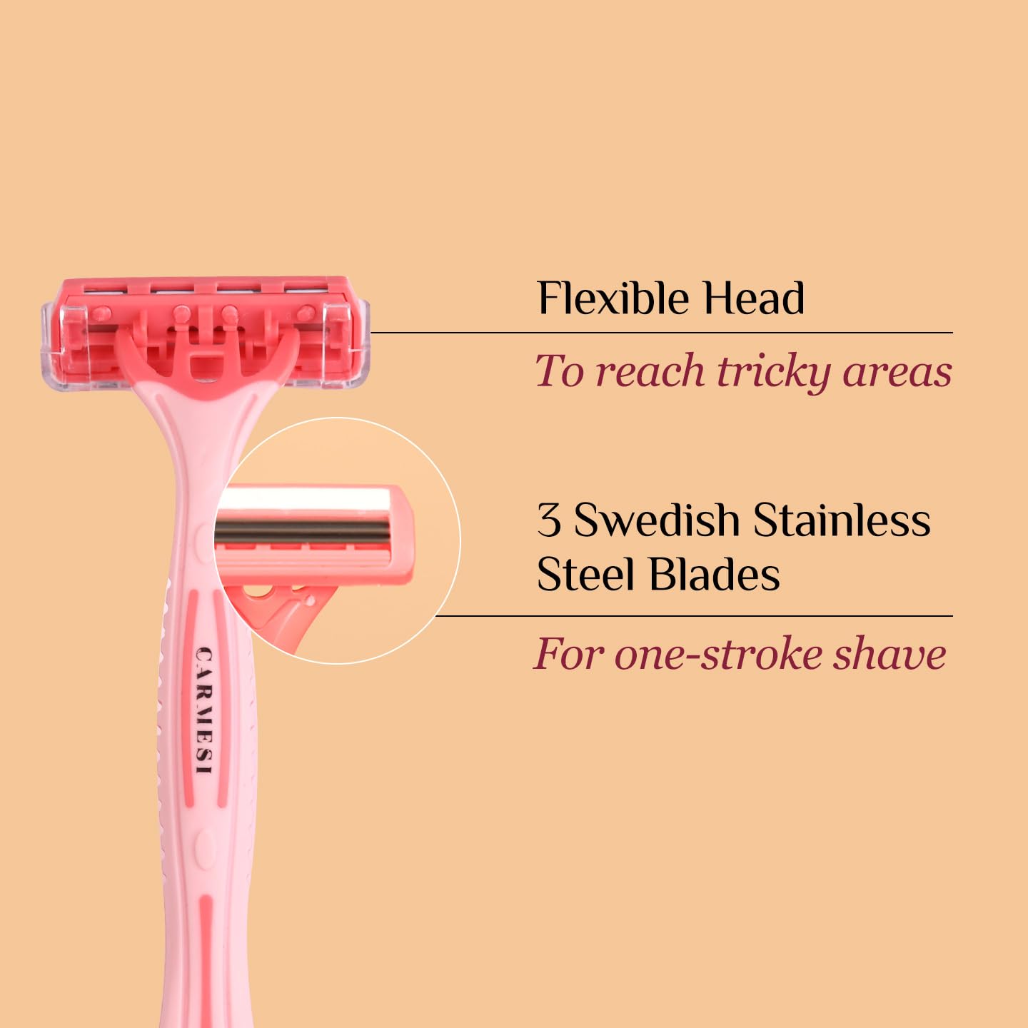 Carmesi – Body Razor Disposable (5 Razors) - Image 4
