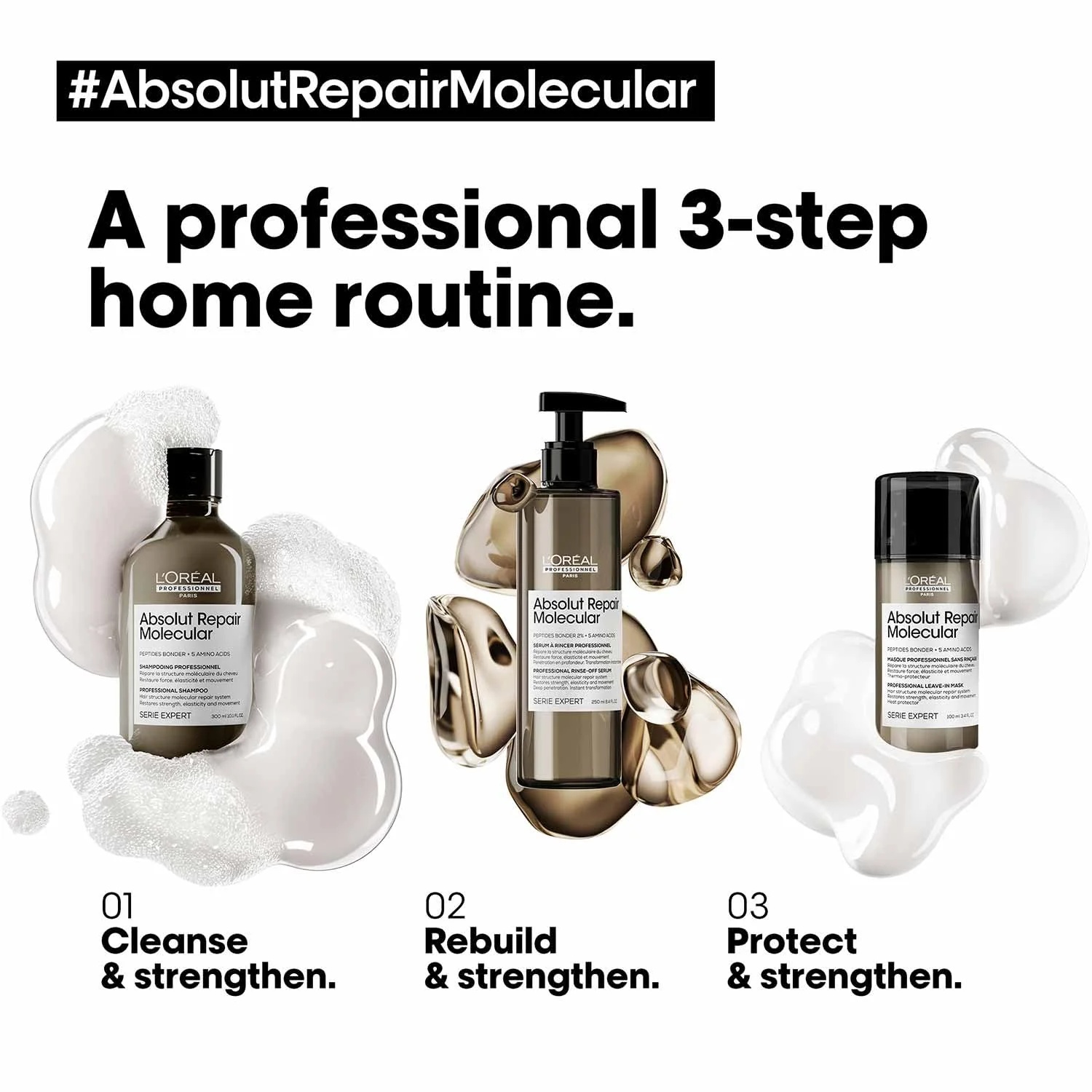 Loreal Professionnel – Absolut Repair Molecular Professional Shampoo (1500ML) - Image 5