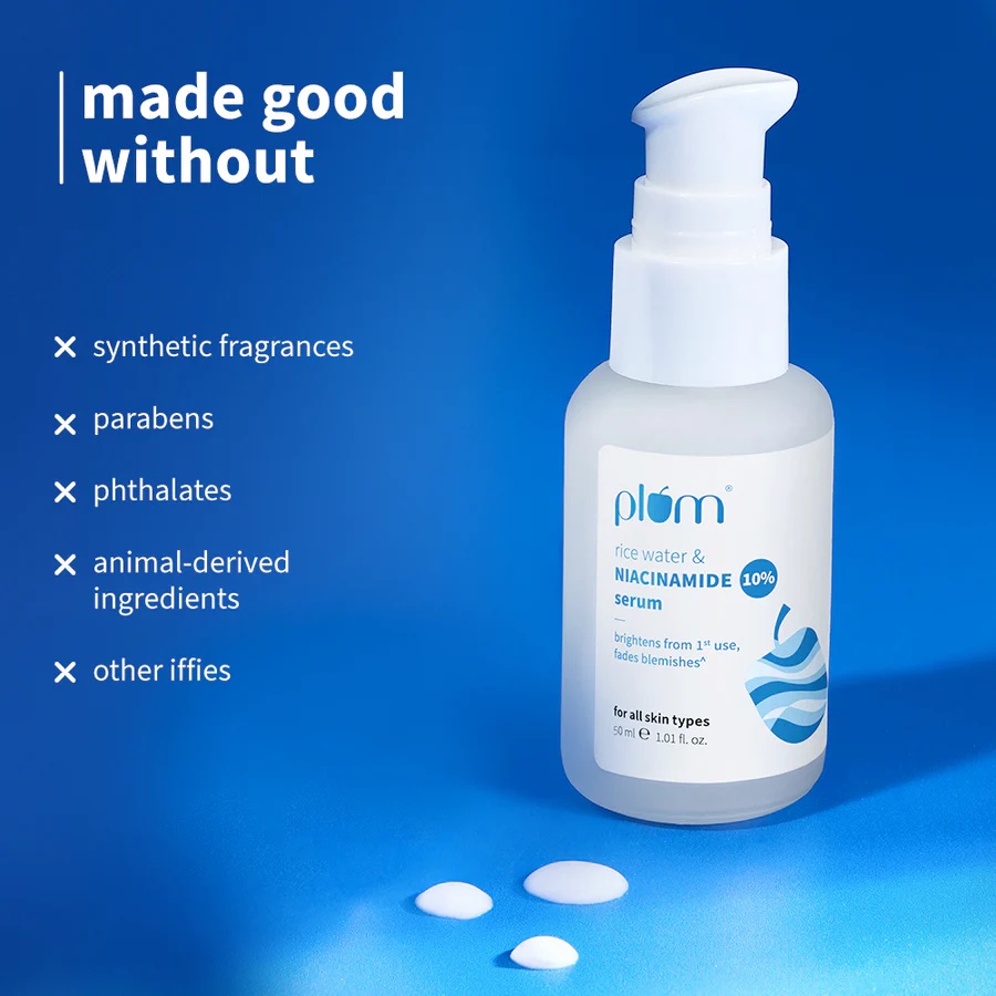 Plum – Rice Water & Niacinamide Serum 10% (50ML) - Image 9